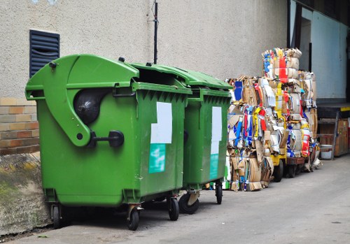 Recycling during garage clearance